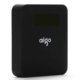 aigo愛國者電子科技公司出品 移動電源 智能電源 充電寶 tn104 10000毫安 黑色 官方標配 l002 1.2米 安卓小面數據移動電源產品圖片1